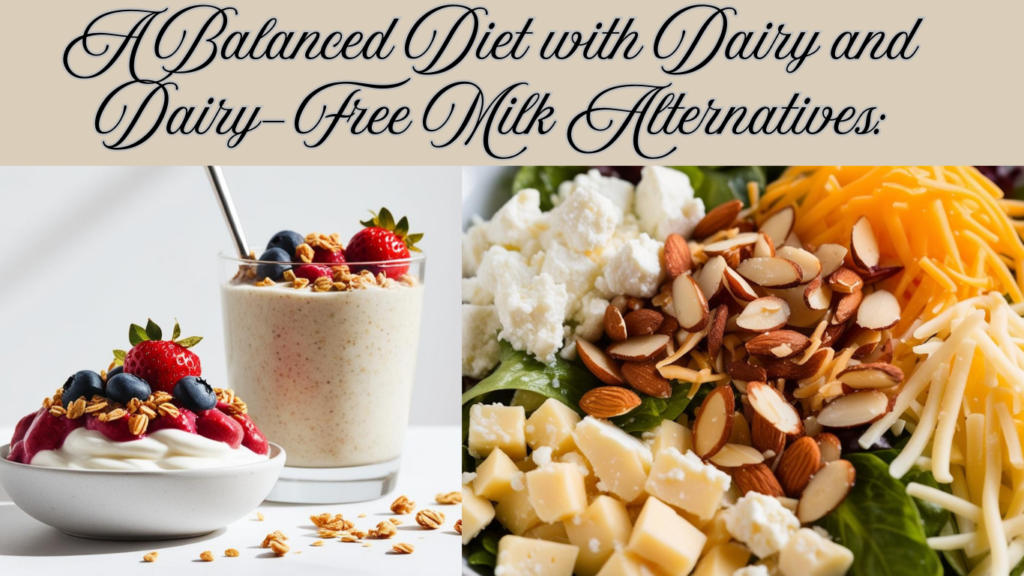 A Balanced Diet with Dairy and Dairy-Free Milk Alternatives: