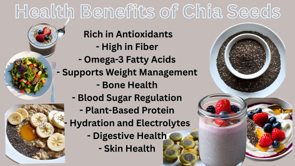The health benefits of chia seeds,
